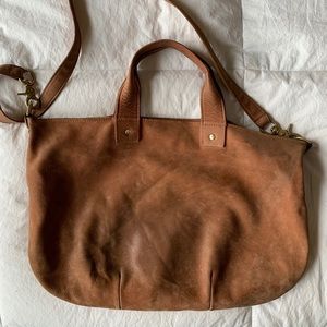Clare Vivier brown messenger bag